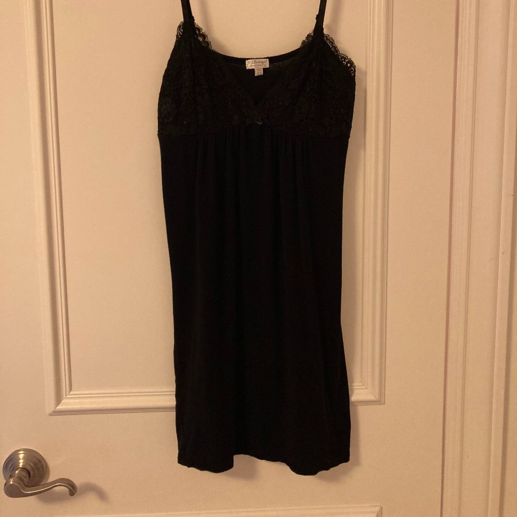Black With Lace Babydoll Nightgown
